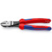 Кусачки боковые (бокорезы) особой мощности, Ø4,2мм, 200мм KNIPEX 74 02 200 T BK, с страховкой,фосфат