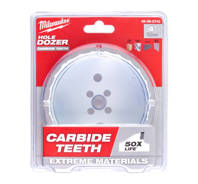 Коронка Bi-Metal HOLE DOZER™ CARBIDE MILWAUKEE Ø102мм