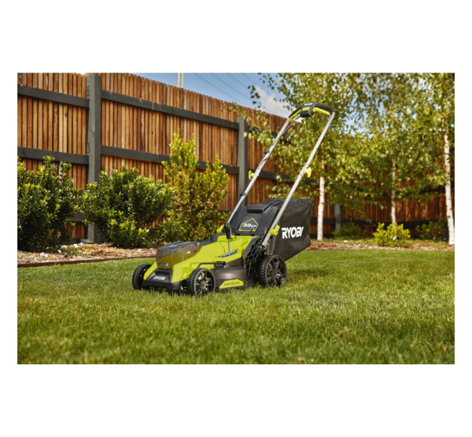 Газонокосилка аккумуляторная бесщёточная RYOBI RY18LMX33A-0 ONE+ 18В (каркас)