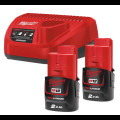 Энергокомплект MILWAUKEE M12 NRG-202 (ЗУ С12+ 2акк.Х2Ач B2)