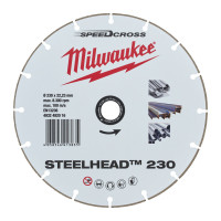 Диск алмазный Speedcross STEELHEAD™ 230 MILWAUKEE, Ø230мм, (металл, нержавейка)