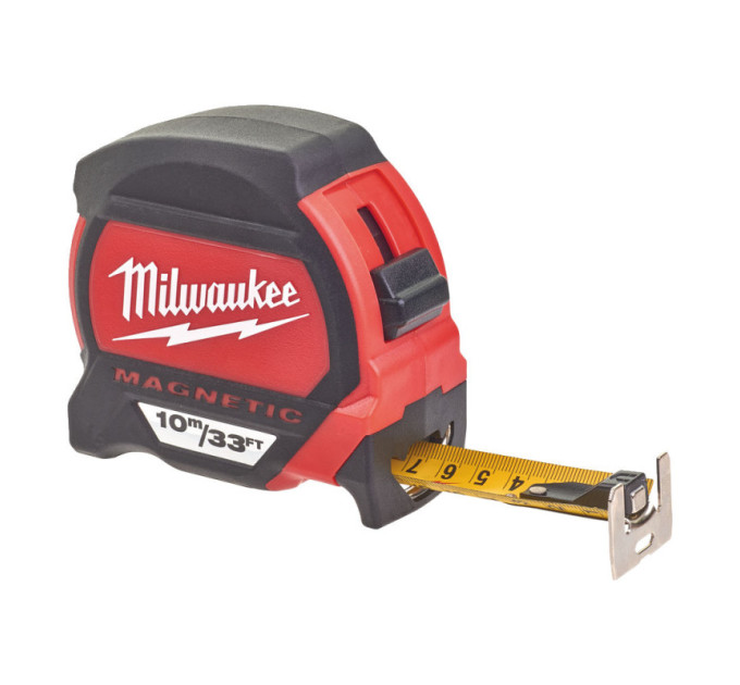 Рулетка магнитная PREMIUM MILWAUKEE, 10м/33фт, (27мм)