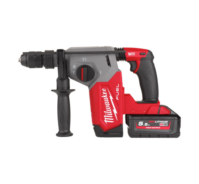 Перфоратор акумуляторний безщітковий SDS-PLUS MILWAUKEE M18 FHX-552X (2,5Дж) (ЗУ+2Х5,5Ач+HDкейс)