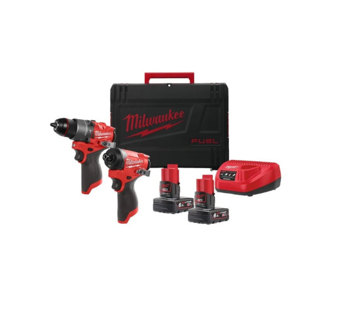 Набор из 2х инструментов аккумуляторных бесщеточных MILWAUKEE M12 FPP2A2-602X