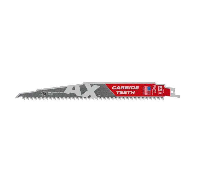 Полотно для шабельних пилок TCT AX FANG TIP MILWAUKEE, 230х5мм, (дерево з цвяхами), (заміна на 484752