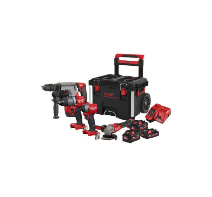 Набор инструментов аккумуляторных бесщеточных PACKOUT MILWAUKEE M18 FPP4B2-533P