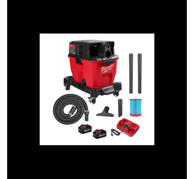 Пылесос аккумуляторный бесщеточный MILWAUKEE M18 F2VC23L-0 для воды и сухого мусора (3086 л/мин)