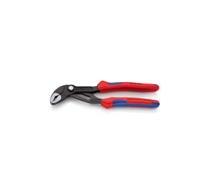 Клещи сантехнические переставные высокотехнологические Ø42мм Cobra KNIPEX 87 02 180, фосфатированные
