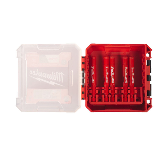 Набор коронок алмазных Diamond Plus MILWAUKEE (1/4 Hex) (5шт - Ø8мм)