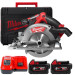 Пила дисковая аккумуляторная бесщеточная MILWAUKEE M18 CCS55-502X Ø165мм (ЗУ+2акк.Х5Ач+HDкейс)