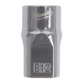 Головка торцевая хромированная TORX Е-стандарт ⅜″ MILWAUKEE, E12