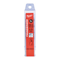 Свердло по металу THUNDERWEB HSS-G MILWAUKEE, DIN338, Ø6,9х109х69мм, (5шт)