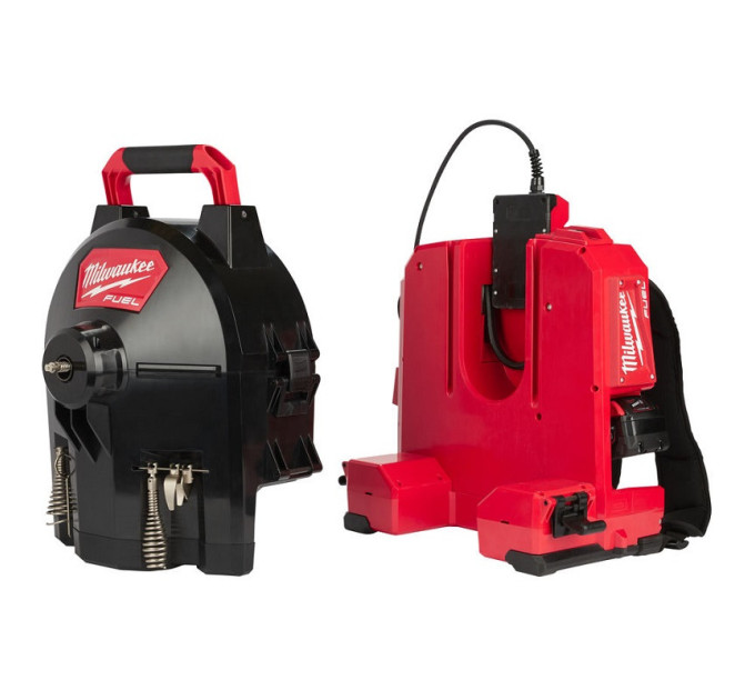 Машина прочистная аккумуляторная ранцевая MILWAUKEE M18 FFSDC13-0 трос 13мм (каркас)
