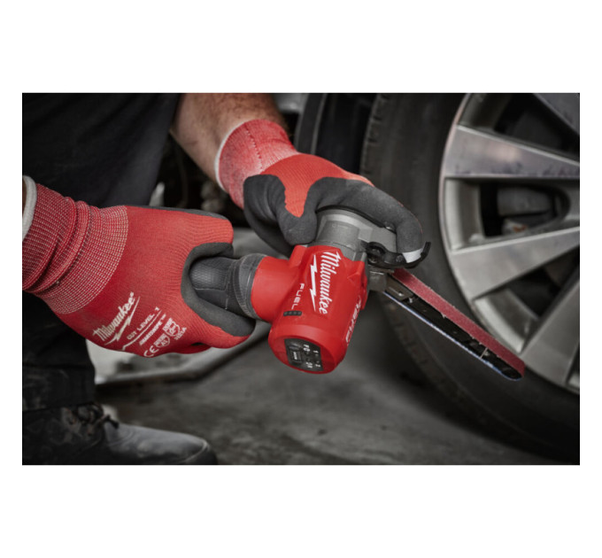 Шлифмашина ленточная аккумуляторная бесщеточная MILWAUKEE M12 FBFL13-0 (13мм) (каркас)