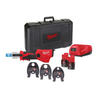 Обжимник гидравлический аккумуляторный для труб MILWAUKEE, M12 ONEHPT-202C V-SET (ЗУ, 2х2Ач, кейс)