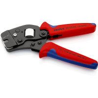 Инструмент для обжима контактных гильз 0,8-10,0мм², с автонастройкой KNIPEX 97 62 145 А SB, фосфат