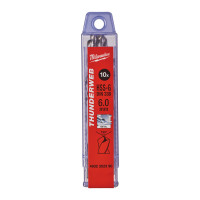 Свердло по металу THUNDERWEB HSS-G MILWAUKEE, DIN338, Ø6,0x93х57мм, (10шт)