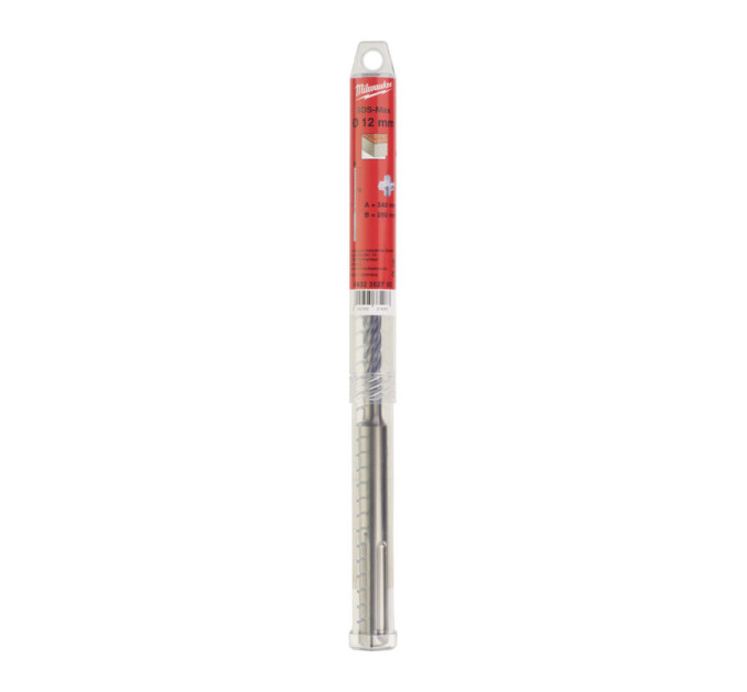 Бур SDS-MAX MX4 MILWAUKEE, Ø12,0х340х200мм
