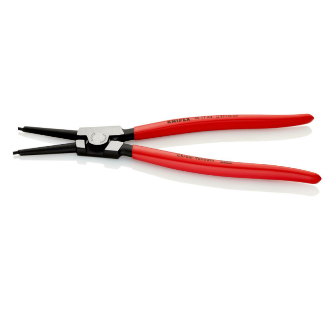Щипцы для наружных стопорных колец прямые, Ø85-140мм KNIPEX 46 11 A4, Ø3,2мм фосфатированные