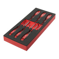Ложемент з викрутками з тригранними рукоятками TORX (6шт) MILWAUKEE (45х175, 8х417мм) для візків