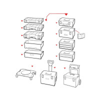 Платформа транспортная QBRICK SYSTEM PRO TRANSPORT PLATFORM (506х325х140мм)