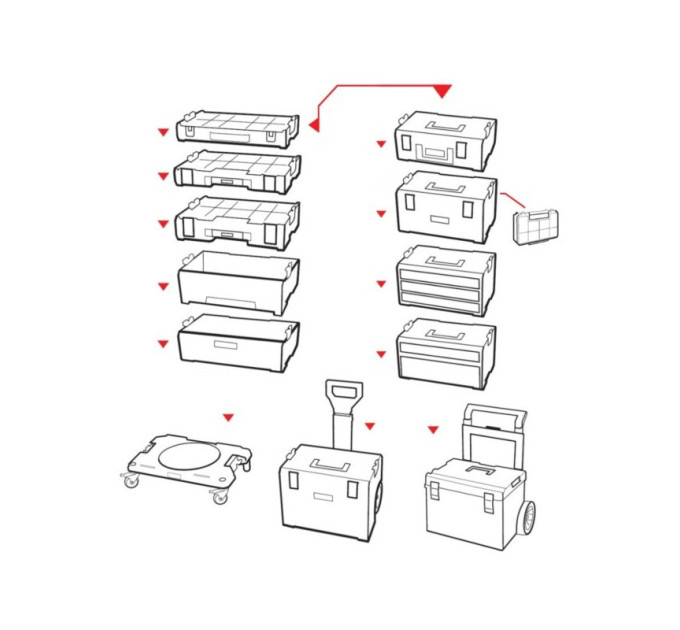 Платформа транспортная QBRICK SYSTEM PRO TRANSPORT PLATFORM (506х325х140мм)