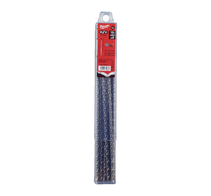 Бур SDS-PLUS M2 MILWAUKEE, Ø6,5х260х200мм, (10шт)
