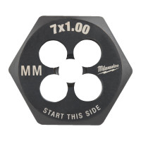 Плашка шестигранная MILWAUKEE, М7-1,00мм