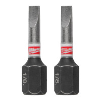 Бита SHOCKWAVE MILWAUKEE, SL0,8x5,5, 25мм, (3шт)