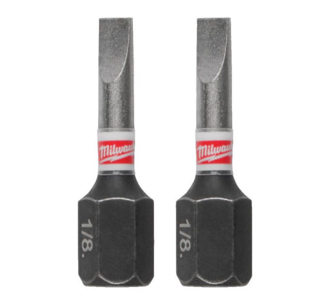 Бита SHOCKWAVE MILWAUKEE, SL0,8x5,5, 25мм, (3шт)