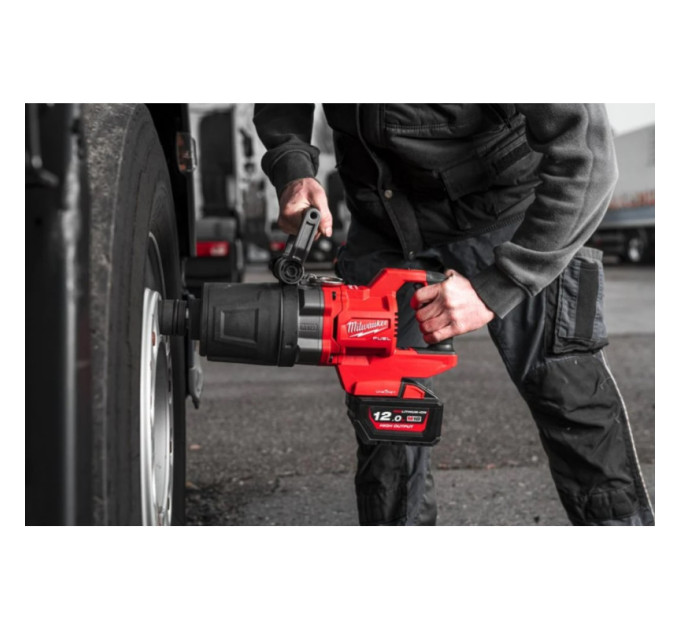 Гайковерт акумуляторний безщітковий MILWAUKEE 1'' (2711Нм) M18 ONEFHIWF1DS-121C, з кільцем (ЗУ+1ак.)