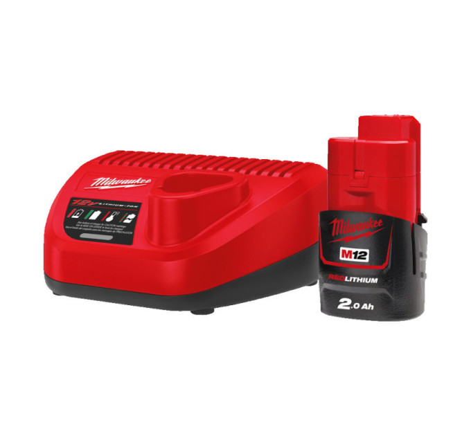 Энергокомплект MILWAUKEE M12 NRG-201 (ЗУ С12+ 1акк.Х2Ач B2)