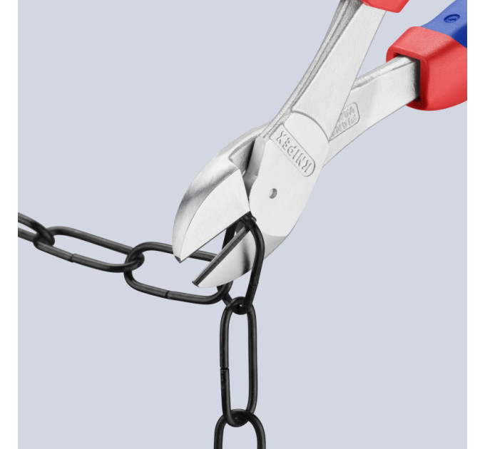 Кусачки боковые (бокорезы) особой мощности, Ø4,6мм, 250мм KNIPEX 74 05 250, хромированные