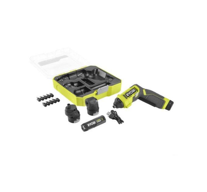 Отвертка аккумуляторная RYOBI USB Lithium RSD4-120TA2 4В (1х2Ач) 5Нм, 200об/хв