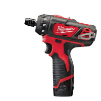 Шуруповерт акумуляторний MILWAUKEE M12 BD-202C (30Нм) (ЗУ+2акк.Х2Ач+кейс)