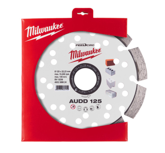 Диск алмазный Speedcross MILWAUKEE AUDD 125, Ø125мм (бетон, кирпич, асфальт)