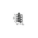 Система стеллажей QBRICK SYSTEM REGULAR Low 60/30см, 4 полки, 100кг (5901238263289)