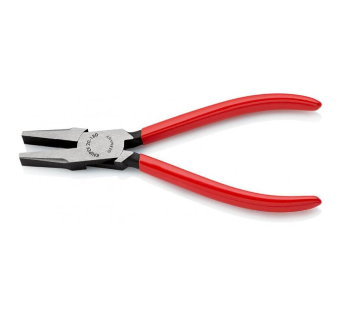Плоскогубцы с гладкими губками, 180мм KNIPEX 20 01 180, фосфатированные