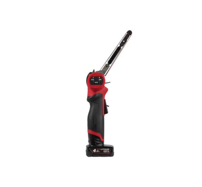 Шліфмашина стрічкова акумуляторна безщіткова MILWAUKEE M12 FBFL13-402B (13мм) (ЗУ+2Х4Ач+сумка)
