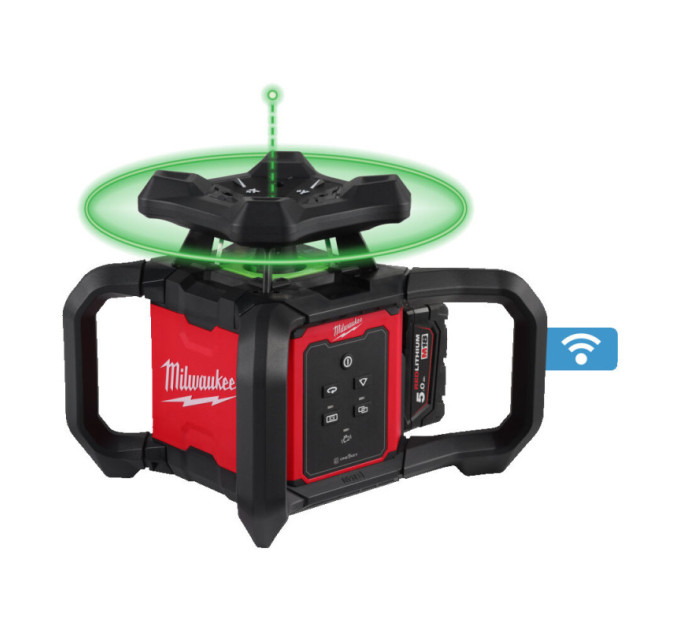 Уровень лазерный ротационный аккумуляторный MILWAUKEE M18 RLOHVG300-501C 300м