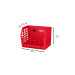 Корзина перфорированая PACKOUT MILWAUKEE (172x252x190мм)
