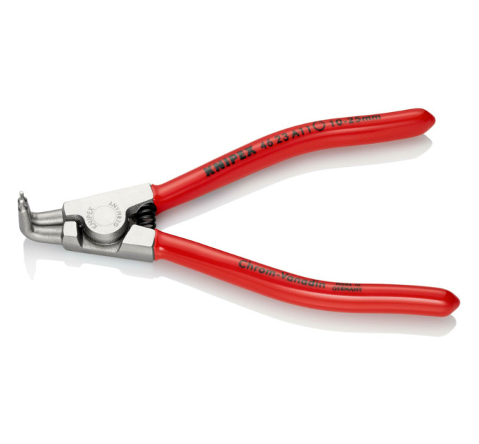 Щипцы для наружных стопорных колец загнутые 90°, Ø10-25мм KNIPEX 46 23 A11, Ø1,3мм