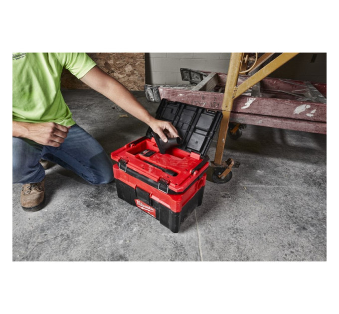 Пылесос аккумуляторный бесщеточный PACKOUT MILWAUKEE M18 FPOVCL-0 (каркас) для воды и сухого мусора