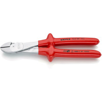 Кусачки боковые (бокорезы) особой мощности, Ø4,6мм, 250мм VDE KNIPEX 74 06 250, хромированные