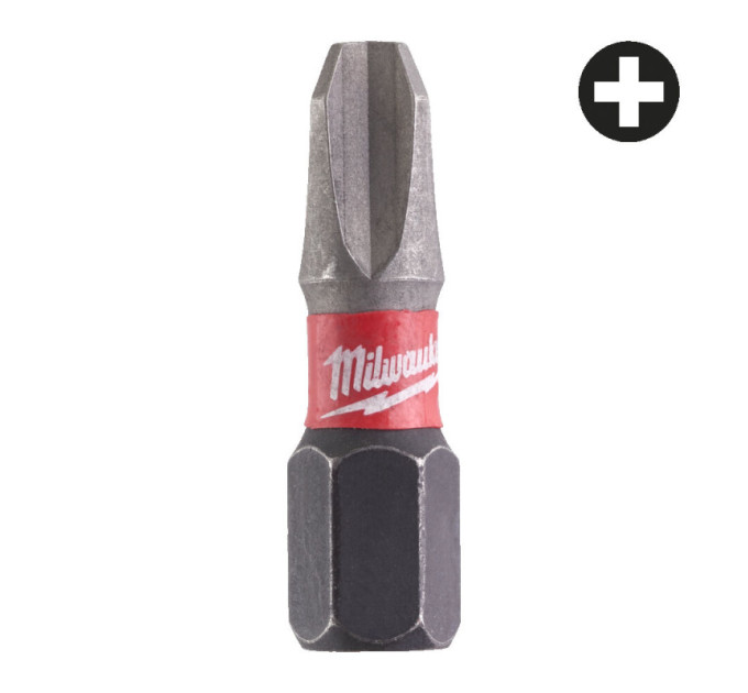 Бита SHOCKWAVE MILWAUKEE, PH3, 25мм, (2шт)