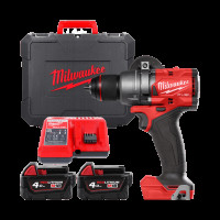 Дриль-шуруповерт акумуляторна безщіткова MILWAUKEE M18 FDD3-402C (158Нм) (ЗУ+2акк.Х4Ач+кейс)