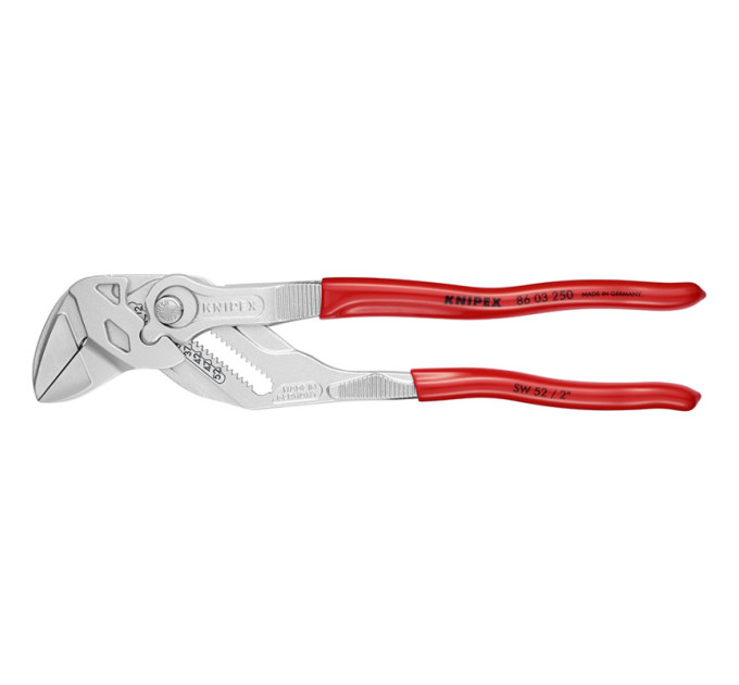 Клещи переставные-гаечный ключ, Ø52мм KNIPEX 86 03 250, хромированные