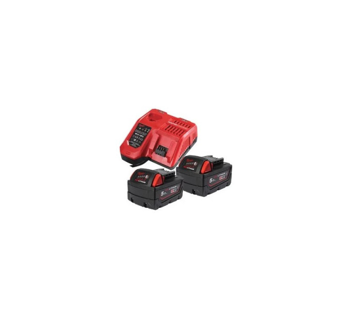 Энергокомплект MILWAUKEE M18 NRGCR-502 (ЗУ M12-18FC+2акк.Х5Ач B5-CR)