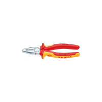 Пассатижи (плоскогубцы) комбинированные Ø13,0мм, 200мм VDE KNIPEX 03 06 200, хромированные