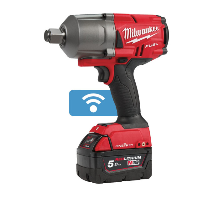 Гайковерт аккумуляторный бесщёточный MILWAUKEE 3/4" (2034Нм) M18 ONEFHIWF34-502X, с кольцом